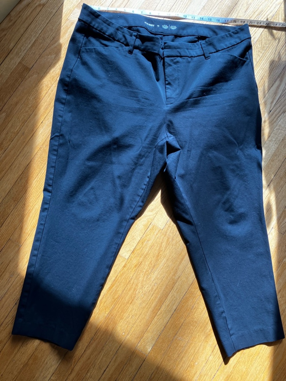 Old Navy Dark Navy Stretch Dress Pants high rise pixie skinny